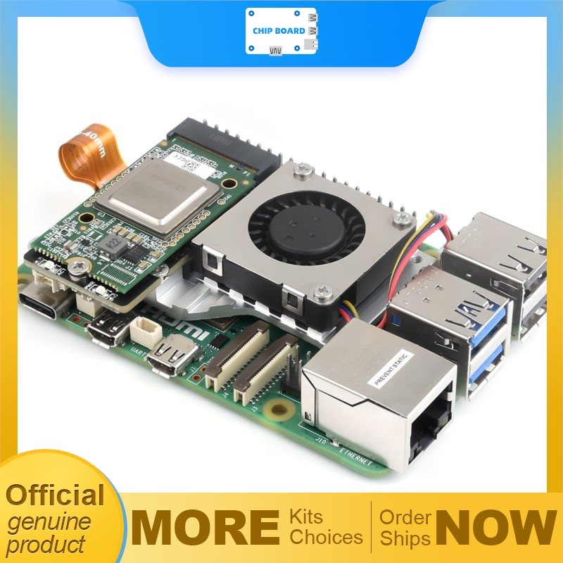 Raspberry Pi 5 8Gb Kit - Carte adaptateur Waveshare PCIe vers M.2