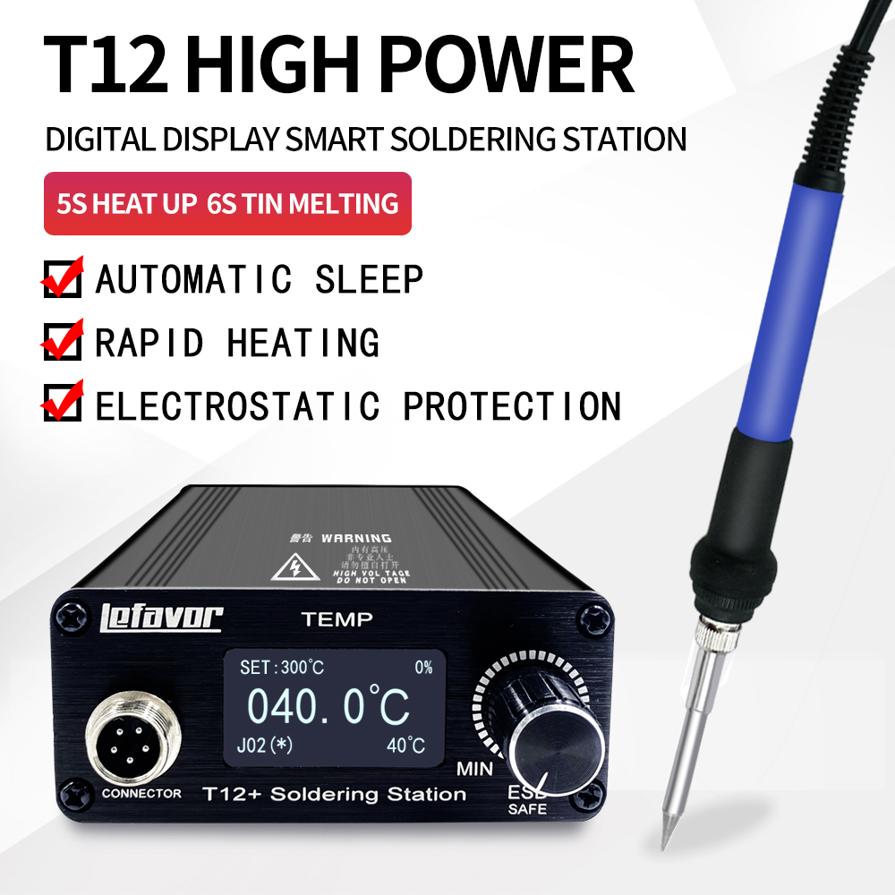 Soldering Station T12 Oled - Station de soudage T12 + fer
