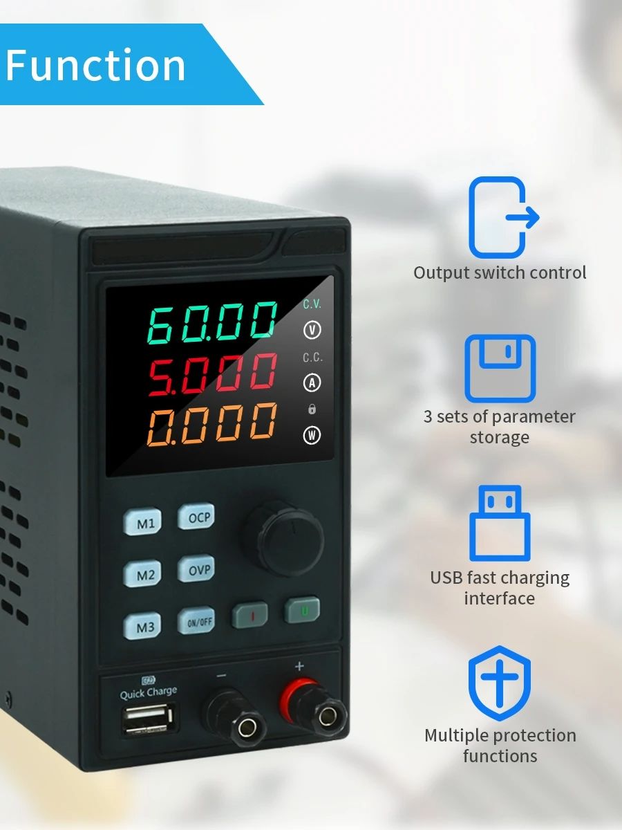 MYAMI-Alimentation DC programm - Programmable Dc Power Supply 60V 5A avis et prix