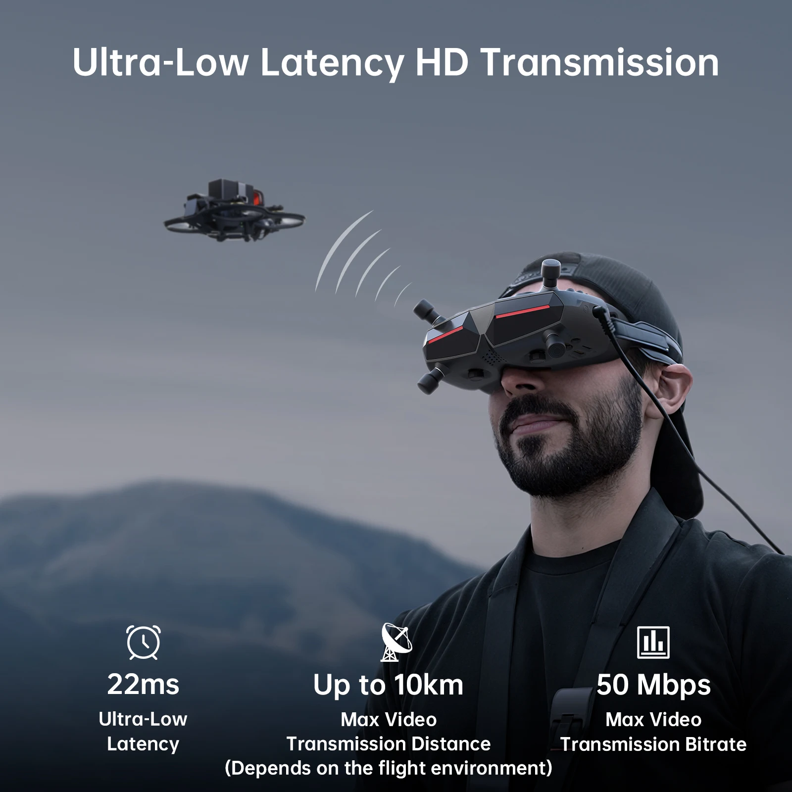 Lunettes FPV CADDXFPV Walksnai - Fpv Goggles Avatar Hd Receiver avis et prix